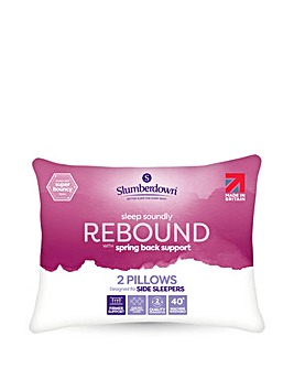 Slumberdown Sleep Soundly Rebound Firm Support Pillows - 2 Pack