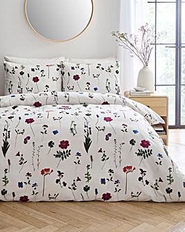 Nia Pressed Floral Duvet Cover Set