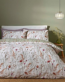 Catherine Lansfield Brushed Cotton Grasmere Floral Duvet Set