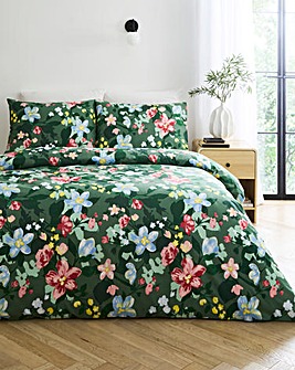Elora Floral Cotton Blend Duvet Cover Set
