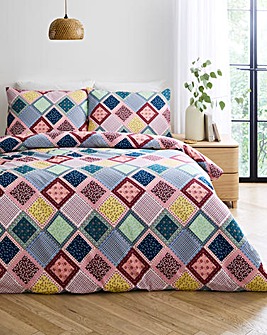 Julipa Natalie Patchwork Cotton Blend Duvet Set