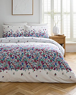 Julipa Zola Floral Trail Cotton Blend Reversible Duvet Set