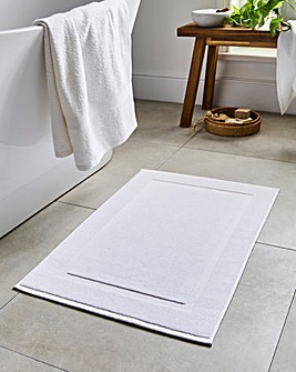 EGYPTIAN COTTON BATHMAT - White