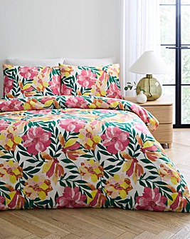 Trina Floral Cotton Blend Duvet Cover Set