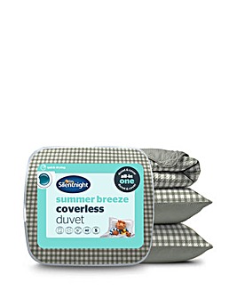 Silentnight Summer Breeze Seersucker Coverless 4.5 Tog Duvet and Pillowcase Set