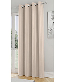 Supersoft Light Filtering Thermal Eyelet Door Curtain