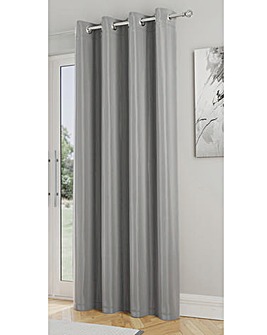 Supersoft Light Filtering Thermal Eyelet Door Curtain