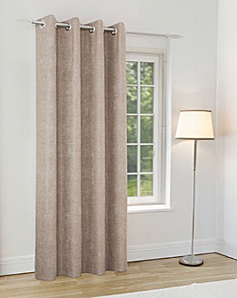 Knightsbridge Chenille Blackout Eyelet Door Curtain