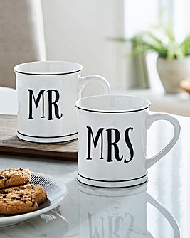 Sass & Belle Mr & Mrs Mugs