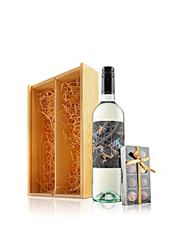 Virgin Wines White & Chocolates Gift Set