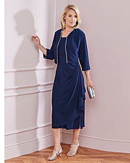nightingales sequin cape dress