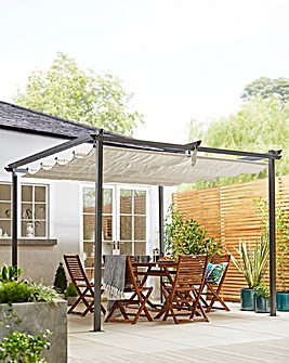 Pergola with Retractable Roof