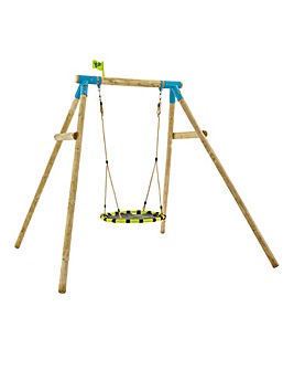 TP Eagle Wooden Swing Set with Large Nest Swing