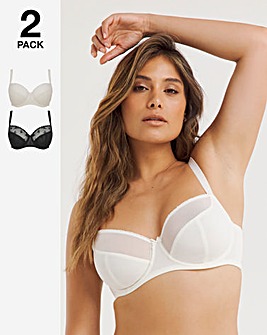 Dorina Curves Elvira 2 Pack Full Cup Wired Bras