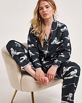 Cyberjammies Arctic Fox Woven Pyjama Set