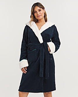 Chelsea Peers Fluffy Fleece Hooded Gown