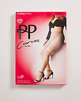 Pretty Polly Curves 15 Denier Sheer Cooling Shorts