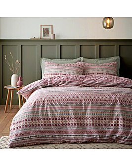 CL Brushed Fairisle Duvet Cover Set