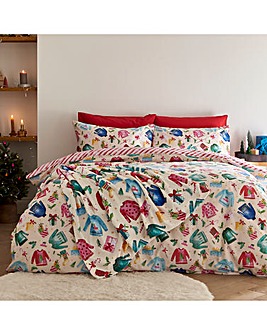 Catherine Lansfield Christmas Jolly Jumper Duvet Cover Set