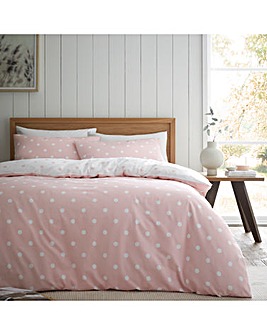 CL Brushed Polka Dot Duvet Cover Set