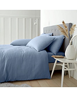 Catherine Lansfield Brushed Cotton Duvet Set - Blue