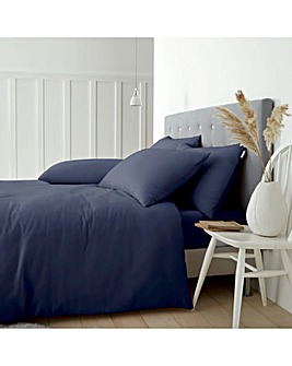 Catherine Lansfield Brushed Cotton Duvet Set - Navy