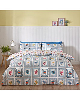 Catherine Lansfield Riviera Tiles Duvet Cover Set