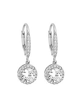Simply Silver Sterling Silver 925 Polished Organic Drop Earrings