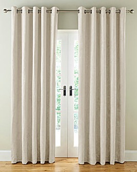 Faux Suede Blackout Eyelet Curtains