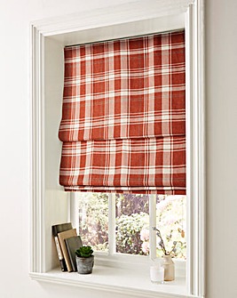Highland Check Lined Roman Blinds