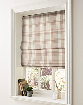 Highland Check Lined Roman Blinds