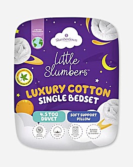 Slumbedown Little Slumbers Luxury Cotton Bed Set 4.5 Tog