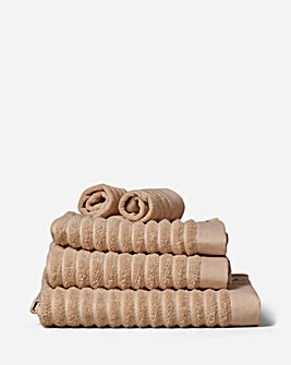 Misona Organic Cotton Ribbed Towel Natural
