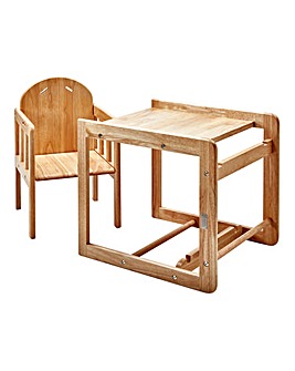 East Coast Wooden Highchair Combination - Natural