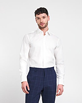 BOSS White Long Sleeve Formal Shirt