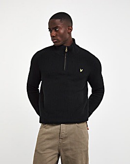 Lyle & Scott Ribbed Quarter Zip Jumper