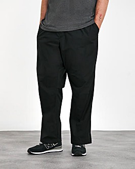 Jack & Jones Black Straight Fit Cotton Trouser