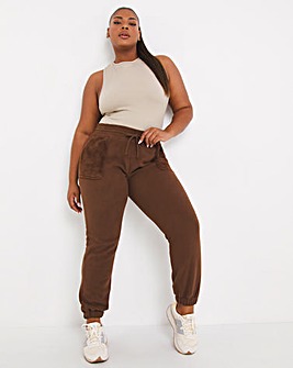 Chocolate Luxe Teddy Joggers