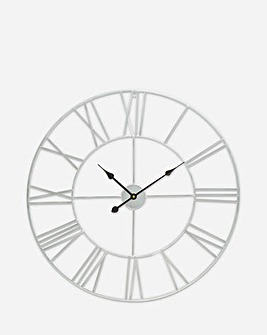 60cm Genova Silver Clock