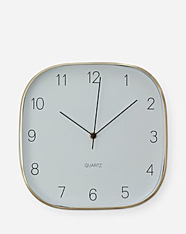 30cm Elko Square Gold Clock
