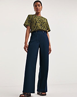 Highwaisted tailored trousers  Navy blue  Ladies  HM IN