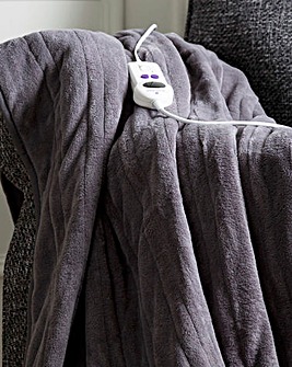 Slumberdown Comfy Hugs Charcoal Heated Throw