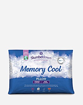 Slumberdown Memory Cool Pillow with Coolmax, 2 Pack