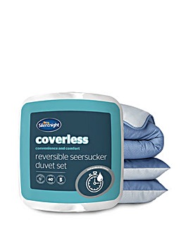 Silentnight Seersucker Coverless 10.5tog Duvet & Pillowcase Set