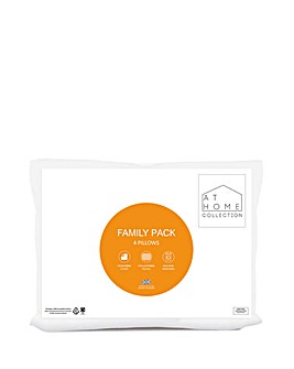 At Home Collection Soft and Bouncy Pack of 4 Pillows