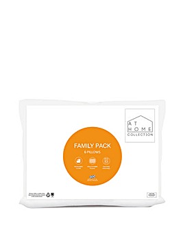 At Home Collection Family Pack 6 Pillows