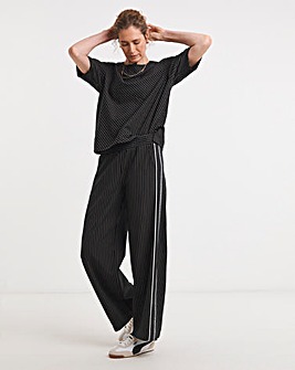 Stripe Trouser With Side Panel