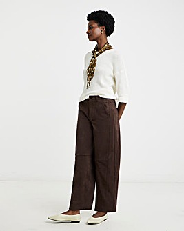 Suedette Barrel Trouser