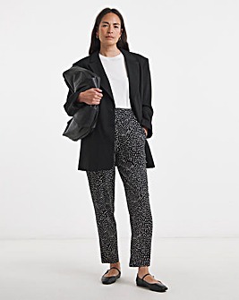 Printed Jersey Tapered Trouser