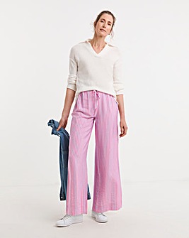 Stripe Wide Leg Trouser